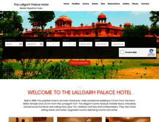 the-lallgarh-palace-hotel-bikaner.wchotels.com screenshot