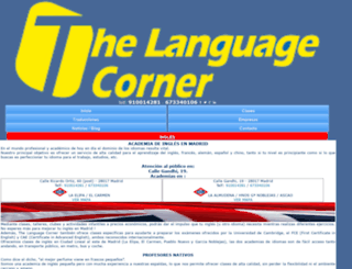 the-language-corner.com screenshot