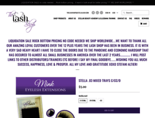 the-lash-shop.com screenshot