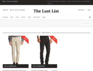 the-lust-list.co.uk screenshot