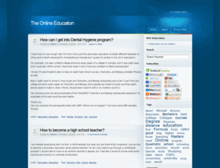 the-online-education.com screenshot