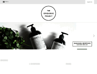 the-organic-project.myshopify.com screenshot