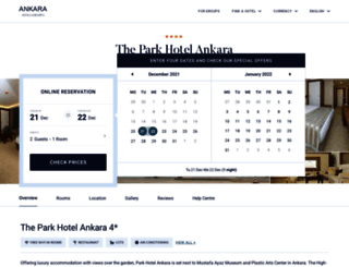 the-park-hotel-ankara.hotelinankara.net screenshot