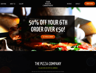 the-pizzacompany.co.uk screenshot
