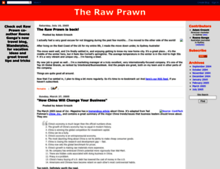 the-raw-prawn.blogspot.com screenshot