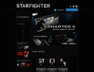 the-starfighter-shop.myshopify.com screenshot