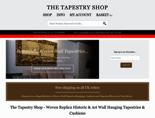 the-tapestry-shop.co.uk screenshot
