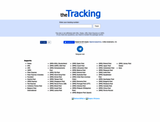 the-tracking.com screenshot