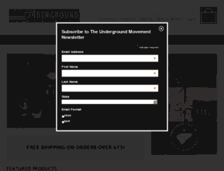the-underground.myshopify.com screenshot