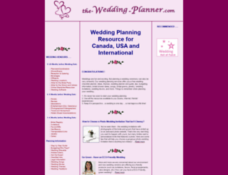 the-wedding-planner.com screenshot