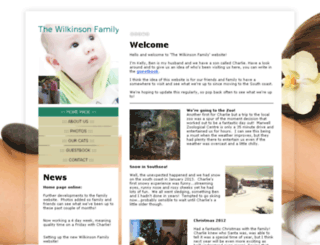 the-wilkinson-family.co.uk screenshot