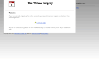 the-willow-surgery.appointments-online.co.uk screenshot