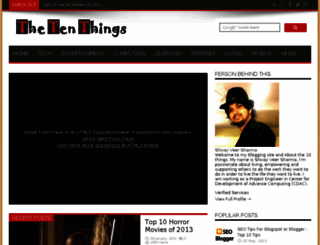 the10things.com screenshot