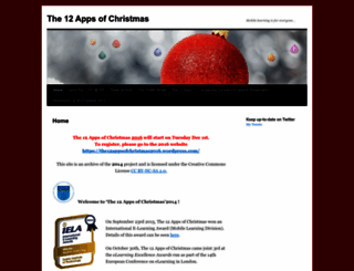 the12appsofchristmas.wordpress.com screenshot