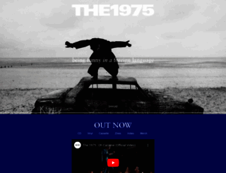the1975.com screenshot