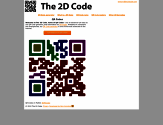 the2dcode.com screenshot