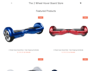 the2wheelhoverboardstore.com screenshot