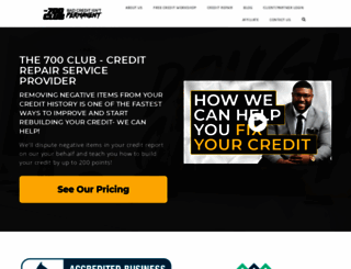 the700clubcreditrepair.com screenshot