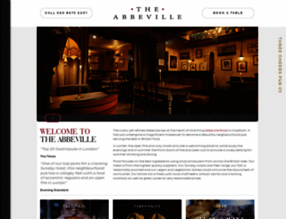 theabbeville.co.uk screenshot