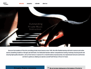 theacademyoffinearts.com screenshot