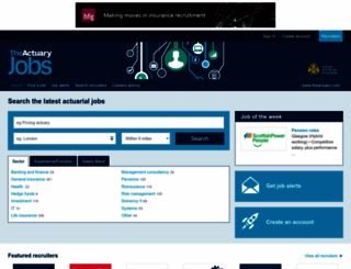 theactuaryjobs.com screenshot