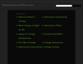 theadmissionsoffice.com screenshot