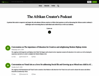 theafrikancreative.podbean.com screenshot