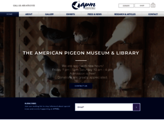 theamericanpigeonmuseum.org screenshot
