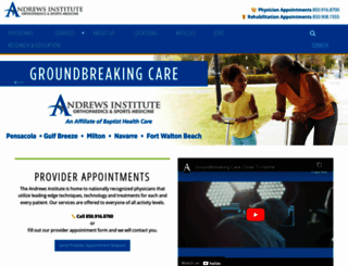 theandrewsinstitute.com screenshot