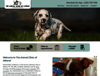 theanimalclinicofathens.com screenshot