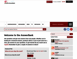 theanswerbank.co.uk screenshot