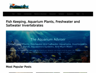 theaquariumadviser.com screenshot