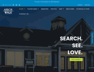 thearborwalkapartments.com screenshot
