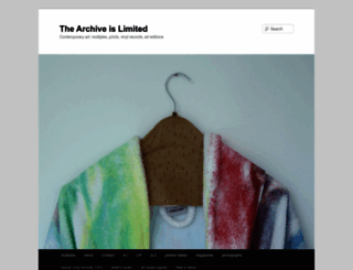 thearchiveislimited.com screenshot