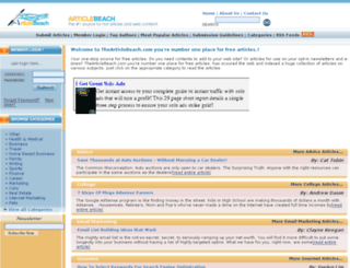 thearticlebeach.com screenshot