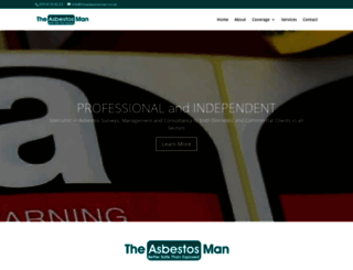 theasbestosman.co.uk screenshot