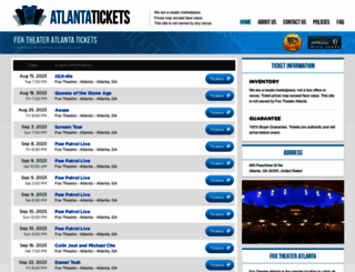 theater-atlanta.com screenshot