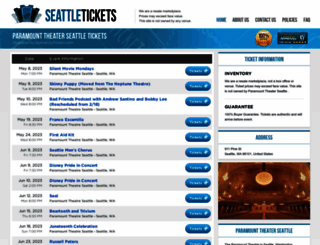 theater-seattle.com screenshot