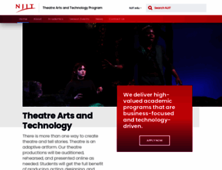 theater.njit.edu screenshot