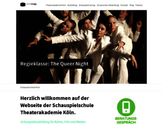 theaterakademie-koeln.de screenshot
