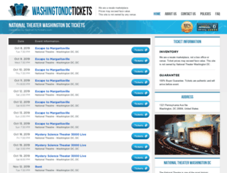theaterdc.com screenshot