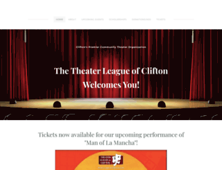 theaterleagueofclifton.com screenshot