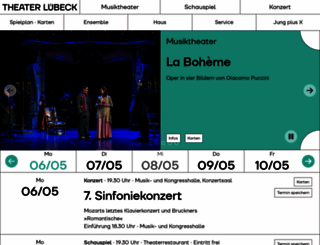 theaterluebeck.de screenshot