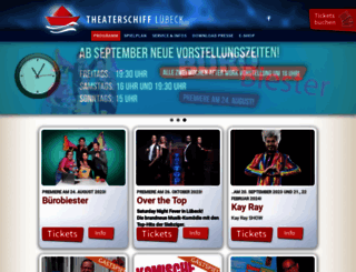 theaterschiffluebeck.de screenshot