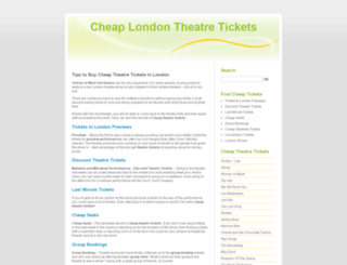 theatre-tickets.com screenshot