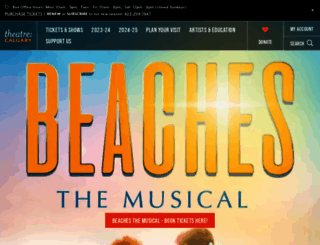 theatrecalgary.com screenshot