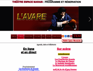 theatreespacemarais.com screenshot