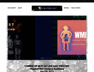 theatrefirst.com screenshot