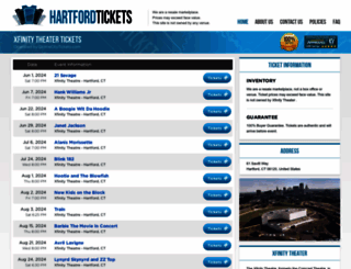 theatrehartford.com screenshot