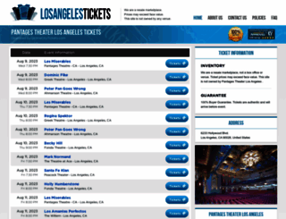 theatrelosangeles.com screenshot